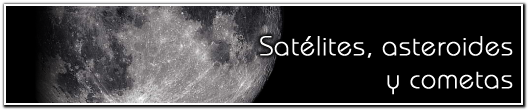 Satélites, asteroides y cometas